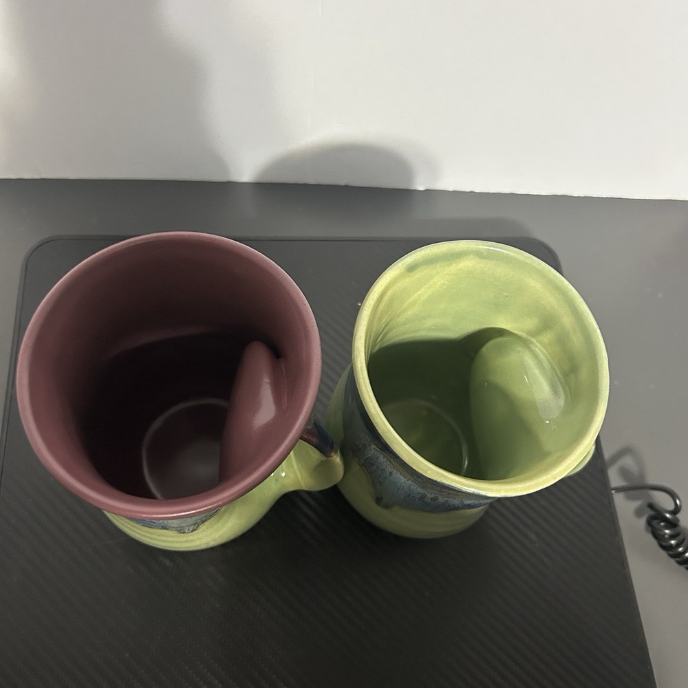 Neher Handmade ceramic mugs with a unique design and vibrant colored glazes - Picture 6 of 9